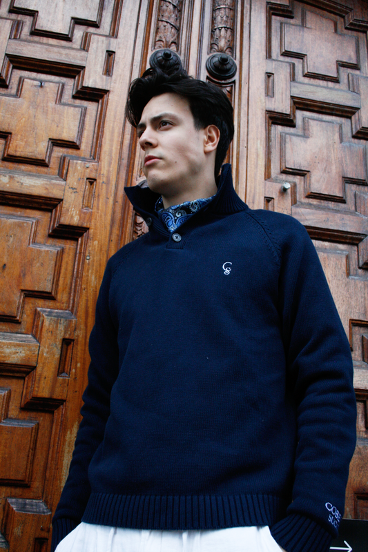 Dark Navy Quarter button