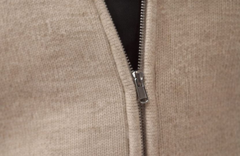 light/beige merino fullzip