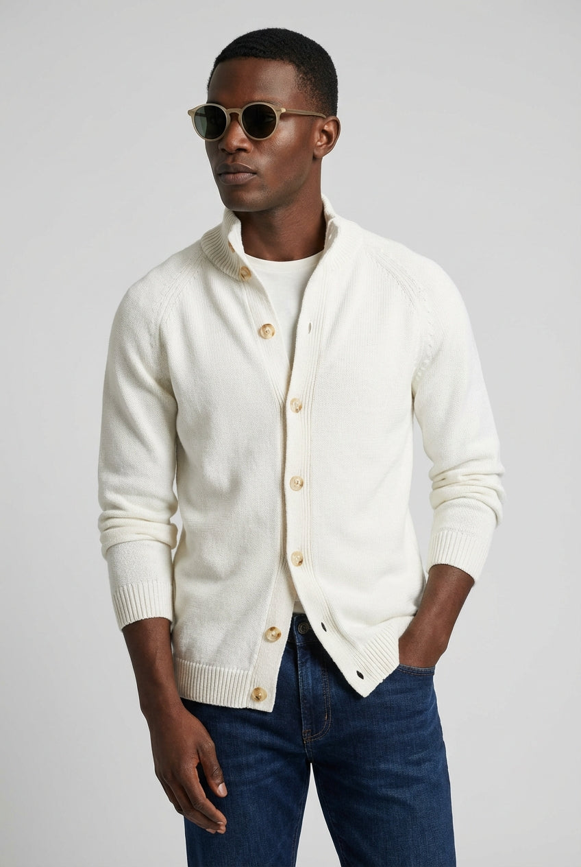 Cardigan lightcream/white