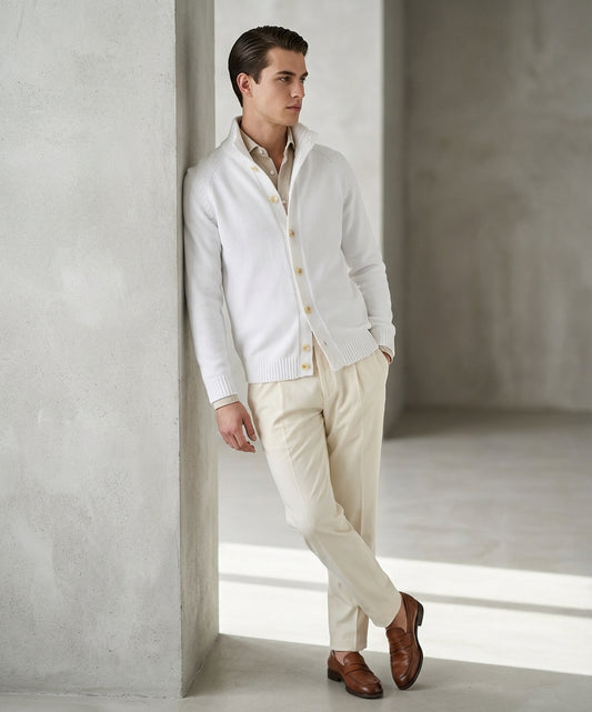 Full-Wjhite cardigen